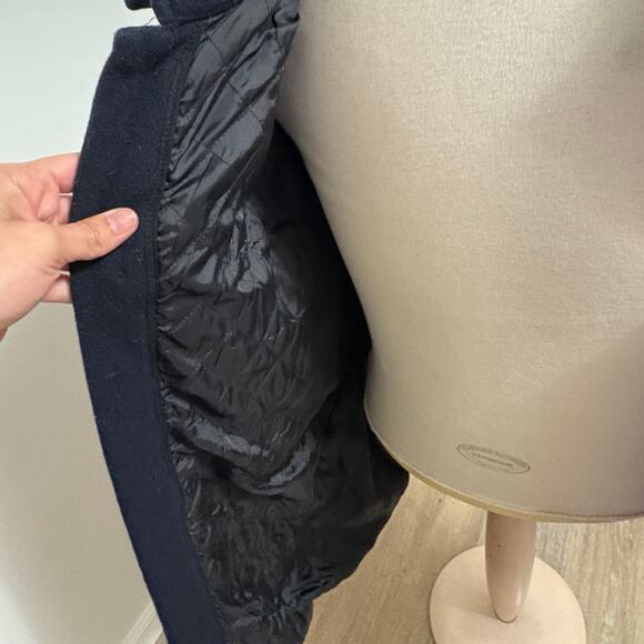 GAP Men's Navy Blue Wool Button Down Coat Jacket Size 2XL - Picture 7 of 7